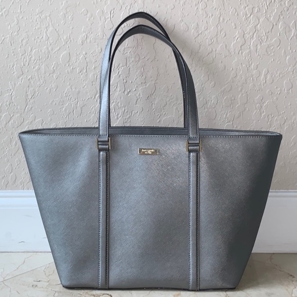 kate spade Handbags - nwot kate spade gray/silver newbury lane tote